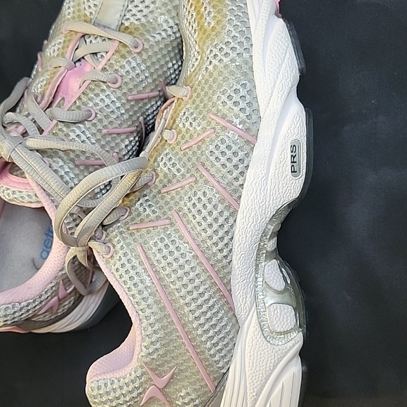 Aetrex Z593 Web Running Shoe Pink And Gray Size 6.5M Man Made Upper Sole - Picture 4 of 8